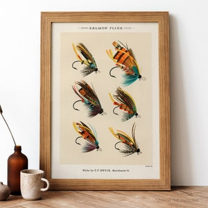 Salmon Flies Poster -  UK