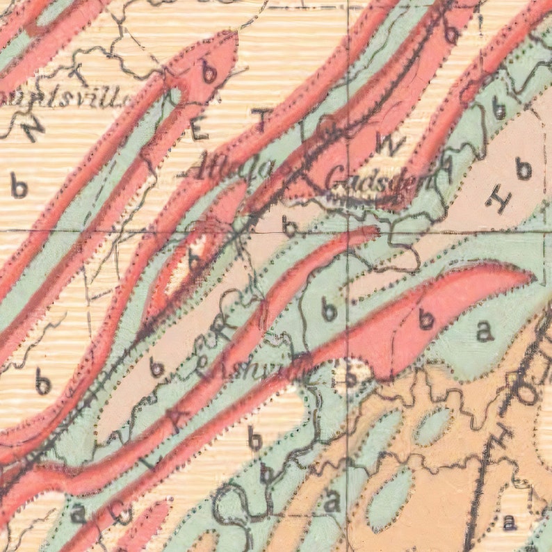 1882 Agricultural Map Of Alabama, Historical Map of Alabama, Antique map of Alabama, Old Map of Alabama, Vintage Alabama Map | MP265 image 3