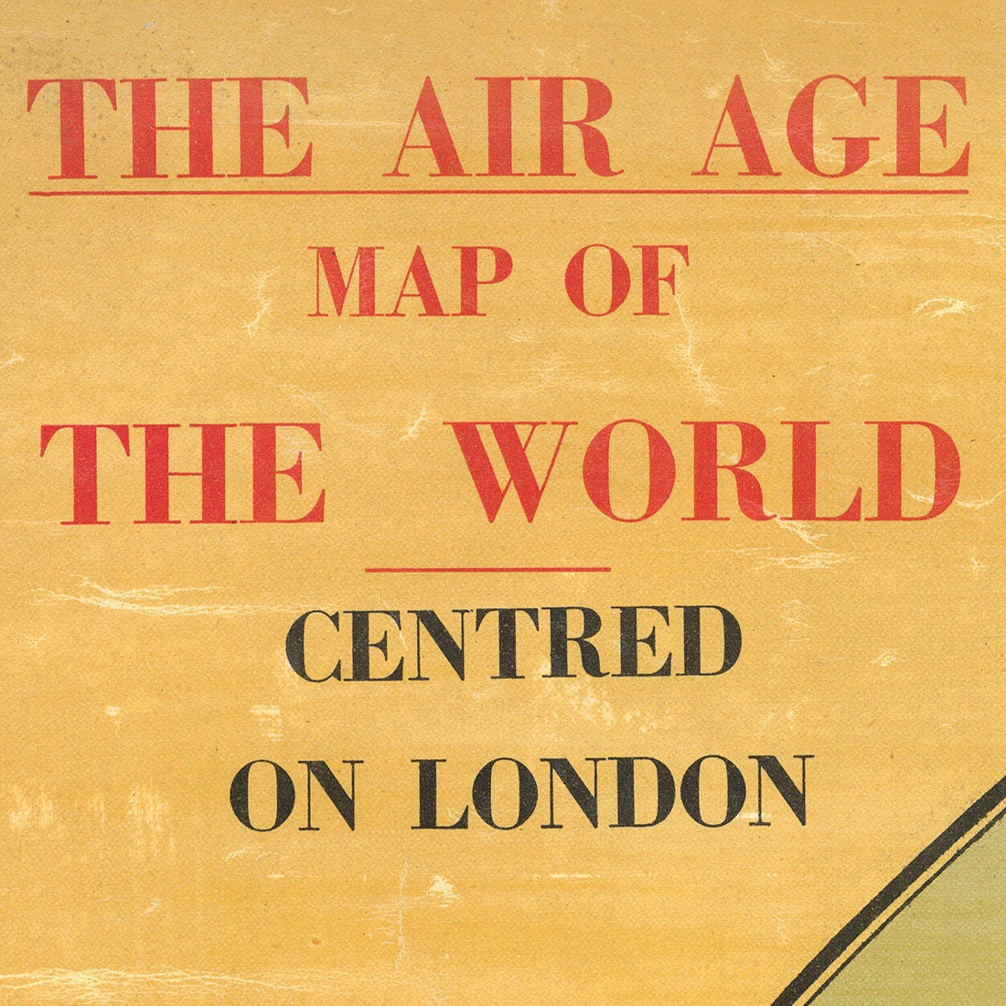 1945 The Air Age Map Of The World Centred On London 20th Etsy Il Fullxfull.3398283519 Iysi 