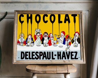 フランスアンティーク　紙袋　CHOCOLATE DELESPAUL-HAVEZ フランスアンティーク 紙袋 CHOCOLATE DELESPAUL-HAVEZ