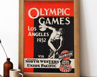 Los Angeles Vintage Poster, Los Angeles Retro Print, Vintage Amerikanisches Reiseplakat | TR94