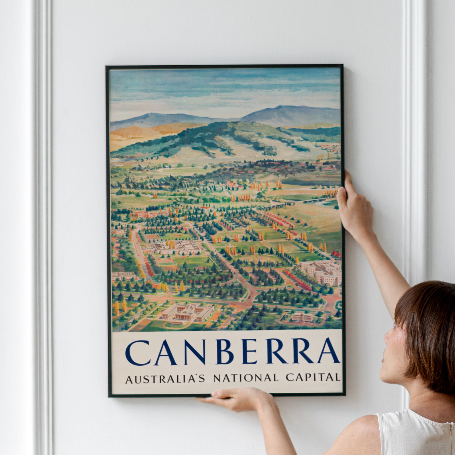 canberra travel poster
