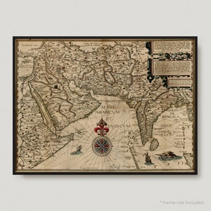Mapa antiguo de la península arábiga, mapa antiguo de Oriente Medio, mapa antiguo de Oriente Medio, mapa antiguo de Oriente Medio / MP124