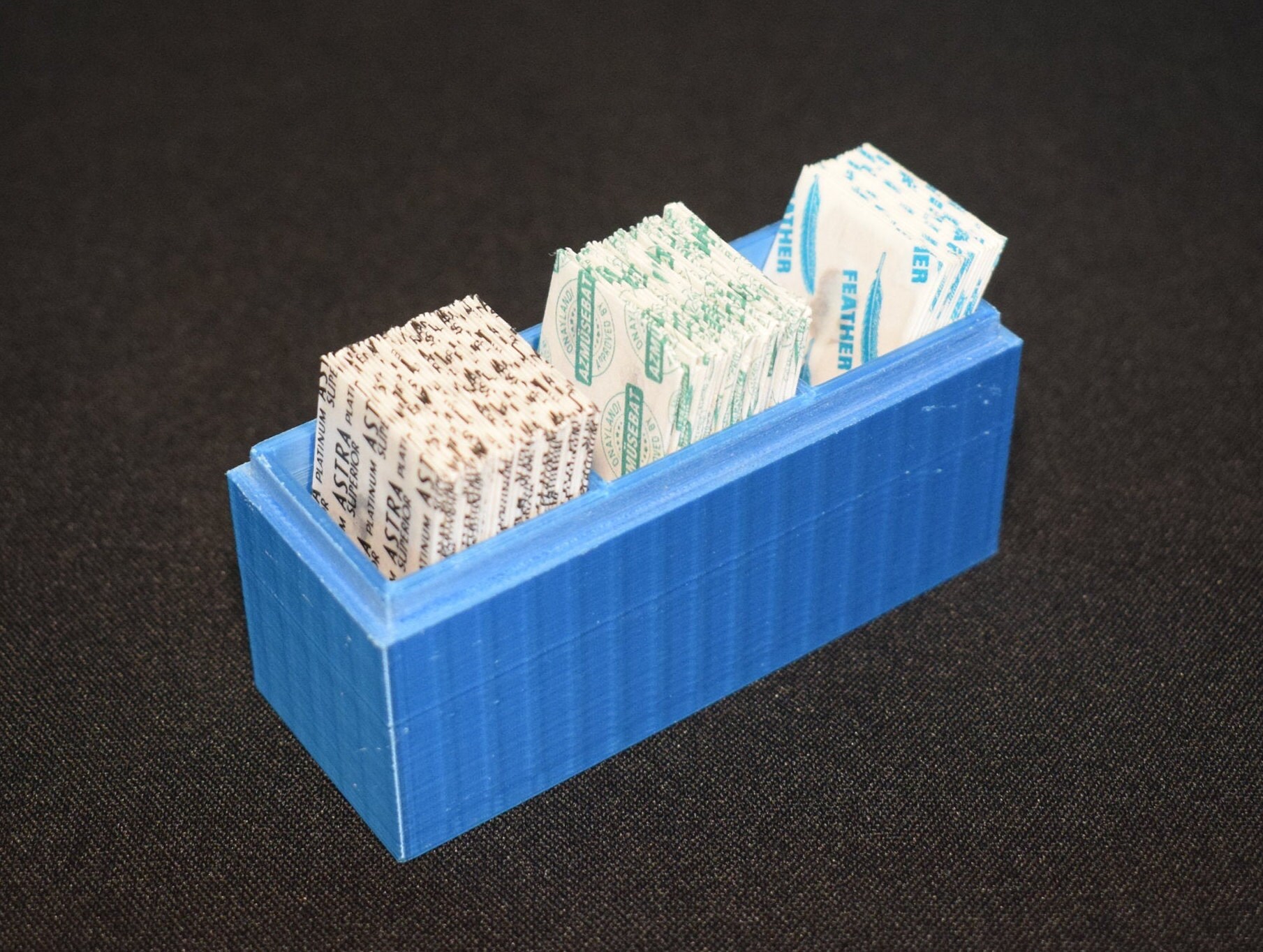 3 Compartment Double Edged Razor Blade Storage Box Etsy