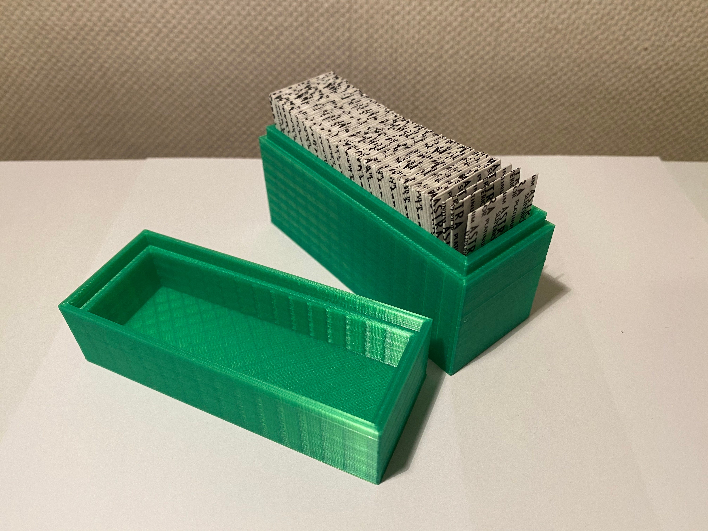 Double Edged Razor Blade Storage Box Etsy