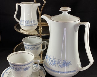 JLMenau Graf Von Henneberg Coffee Set – Floral Coffee Pot, Creamer, Cups