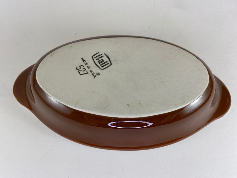 Hall Au Gratin Dish 527 in Brown and Ivory Etsy