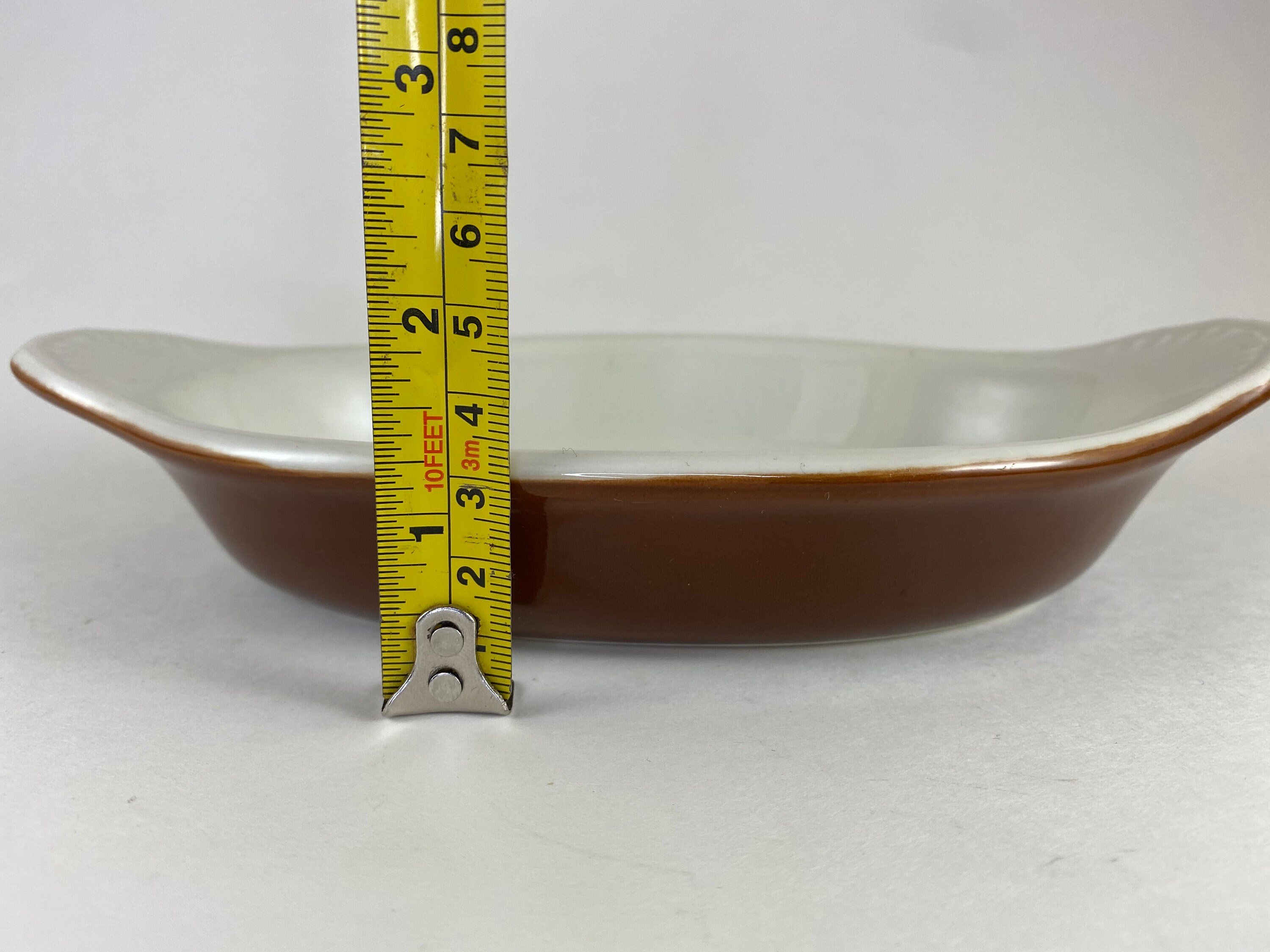 Hall Au Gratin Dish 527 in Brown and Ivory Etsy