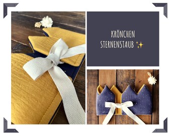 Geburtstagskrone "Sternenstaub" / Stoffkrone