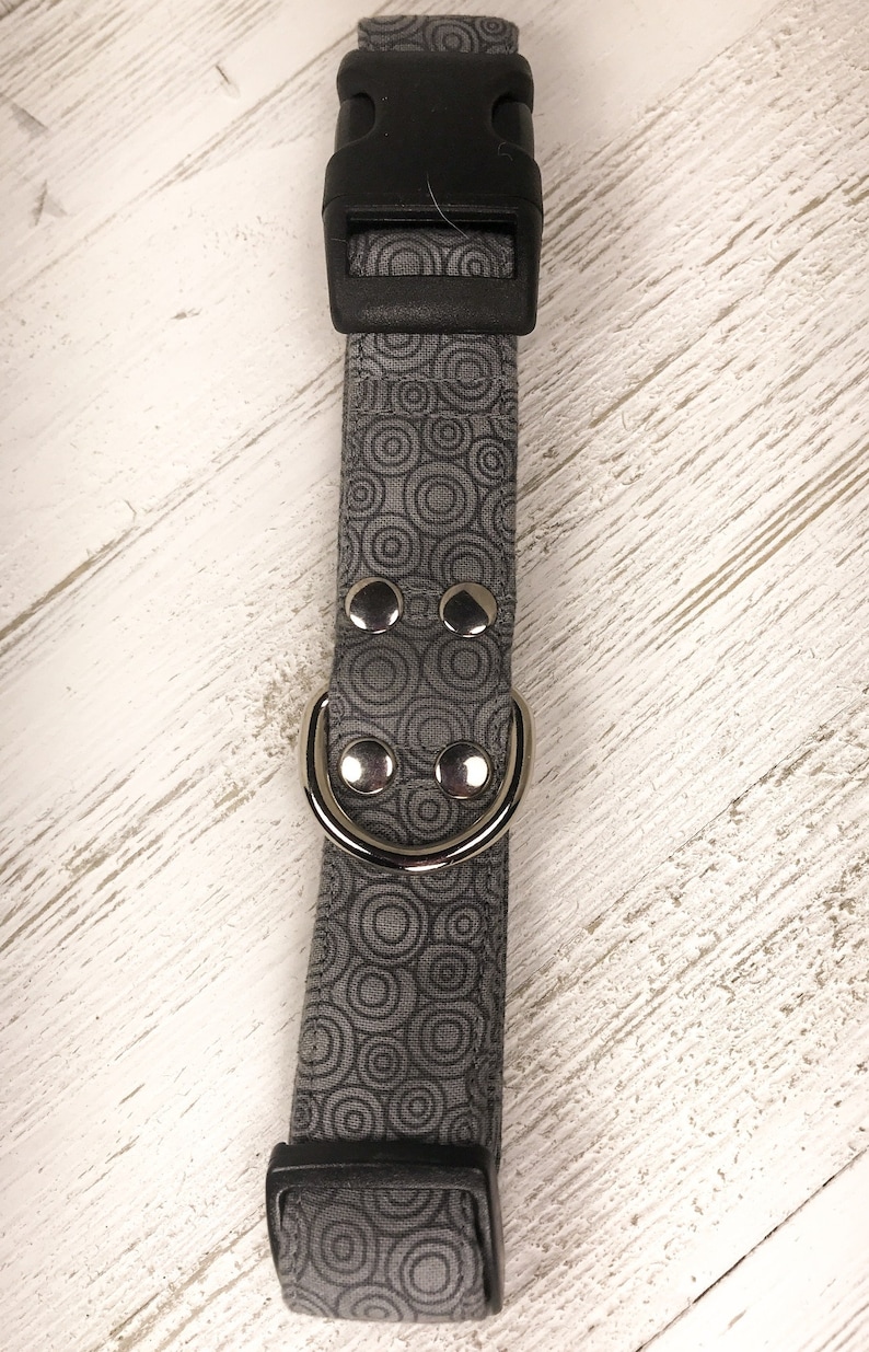 boy dog collar girl dog collar grey swirls Dog collar
