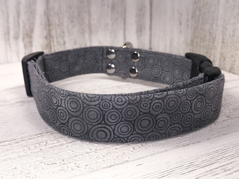 boy dog collar girl dog collar grey swirls Dog collar