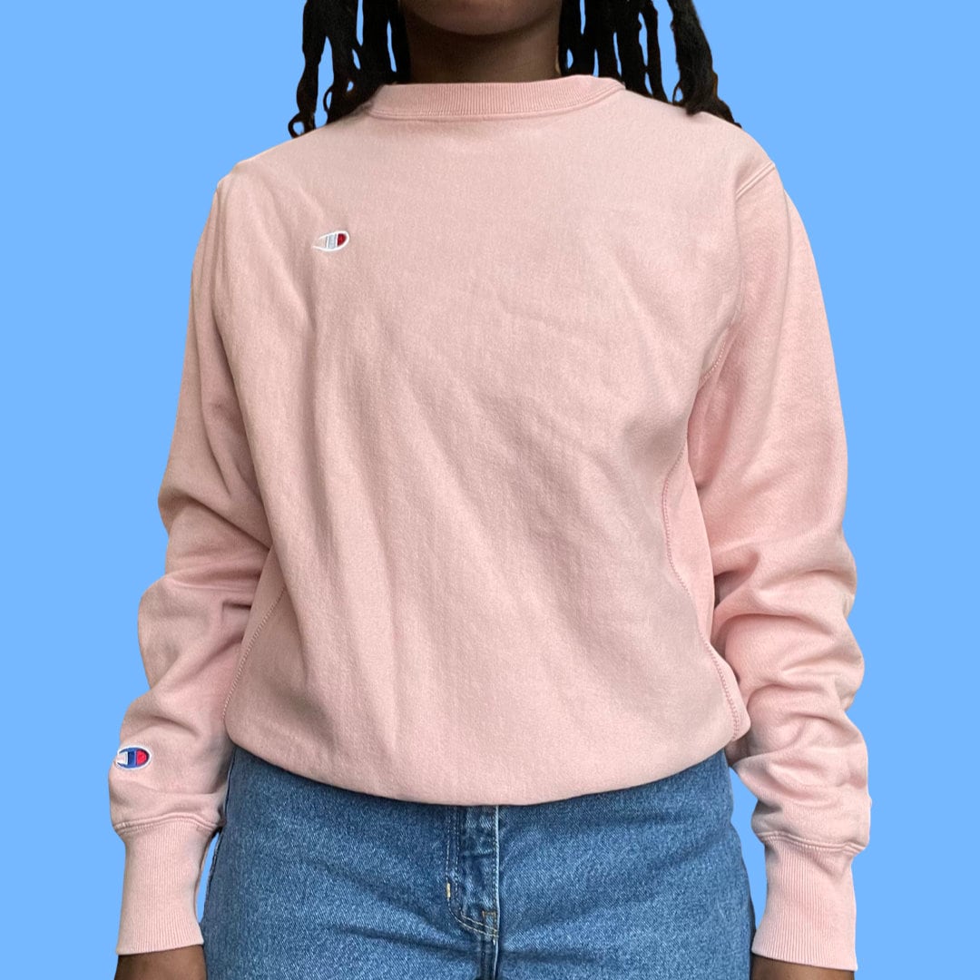 Champion Sweatshirt Pink - Etsy