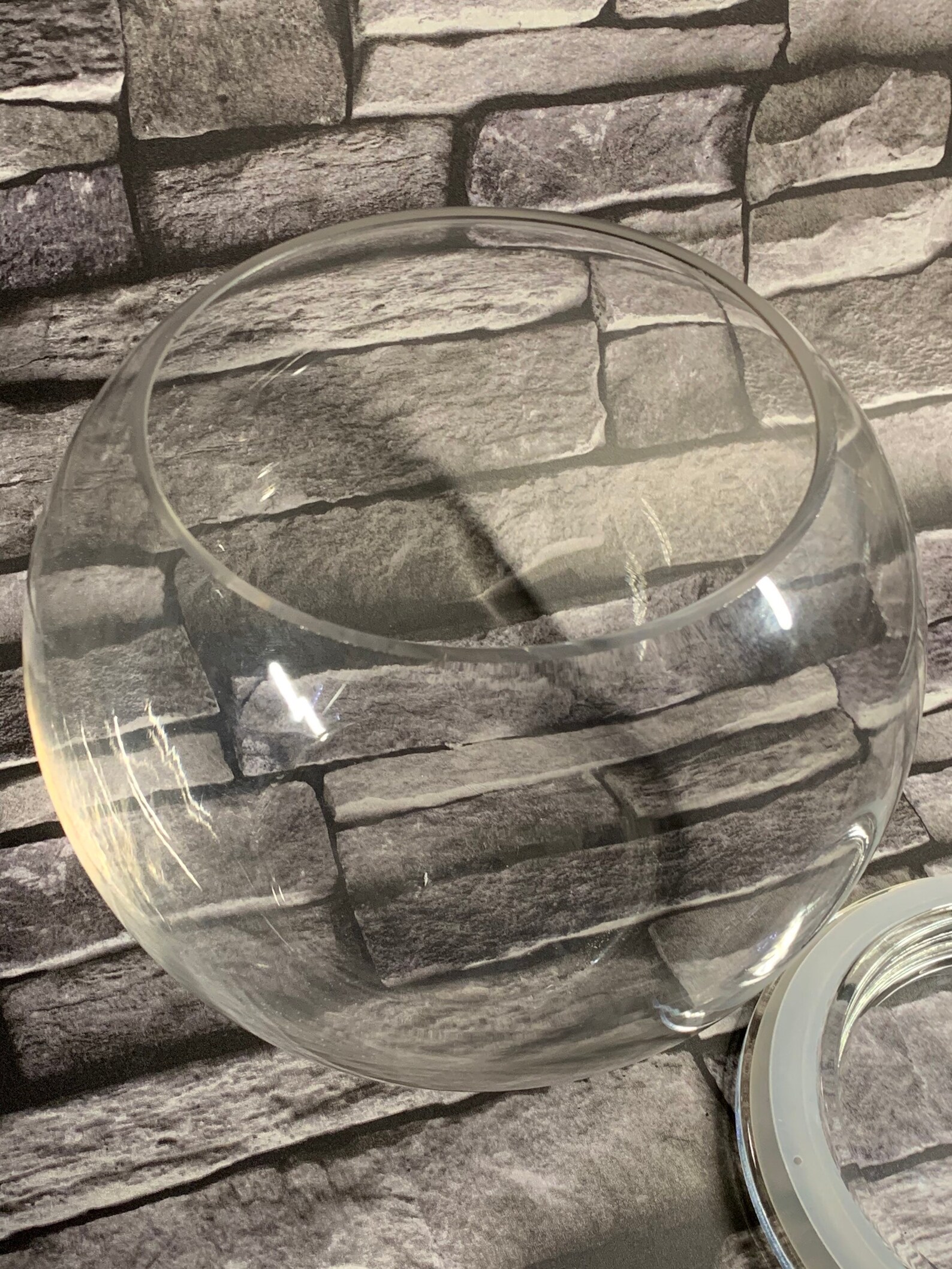 Large glass terrarium bowl with lid for closed terrarium Etsy