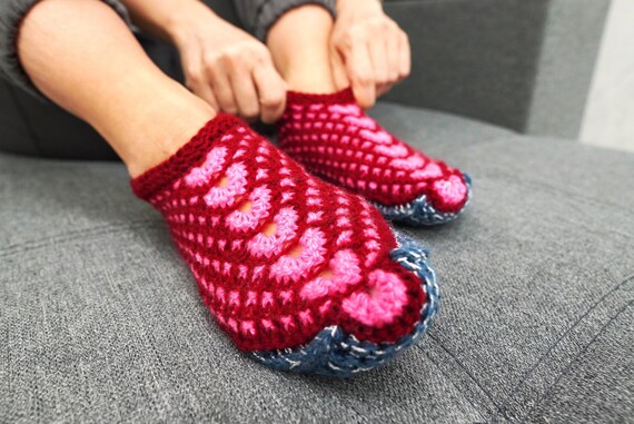 Grandma's knitted slippers clearance