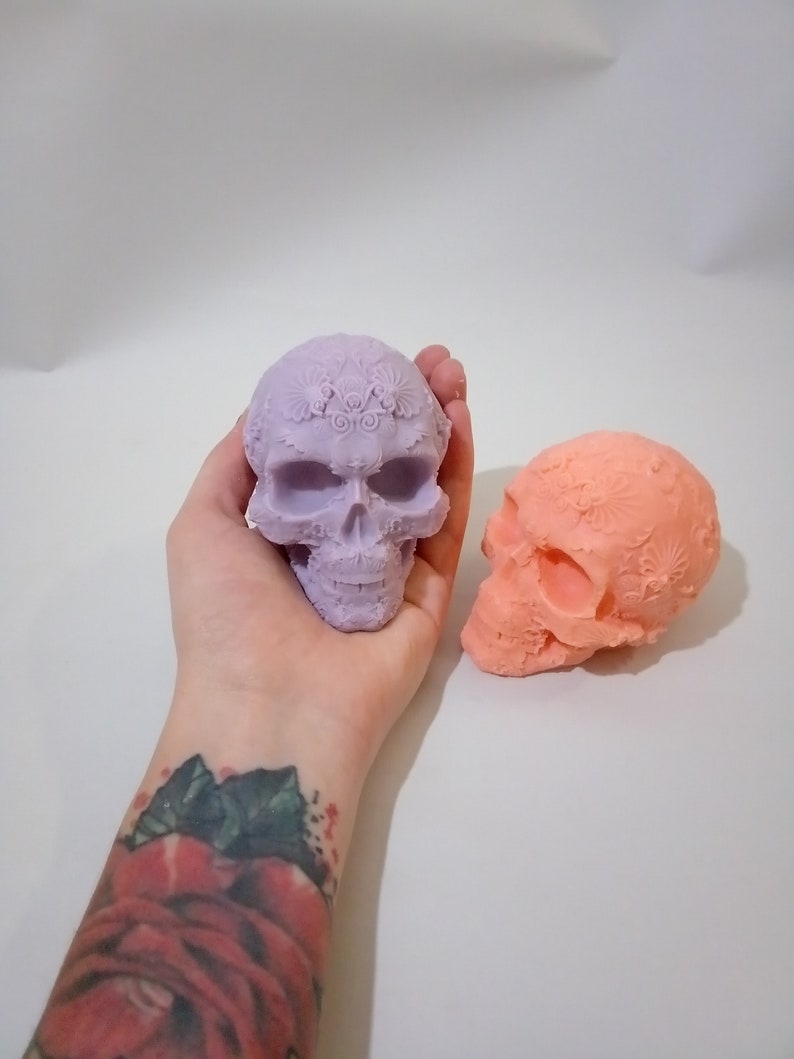 Beautiful Skull Novelty Soap Halloween soap Sugar Skull Sugar Skull Soap