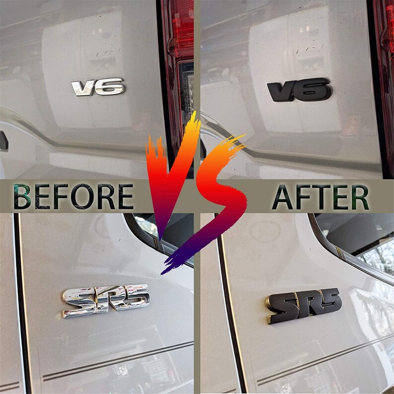 5Pcs Fit for 20162021 Blackout Emblems SR5 V6 Etsy