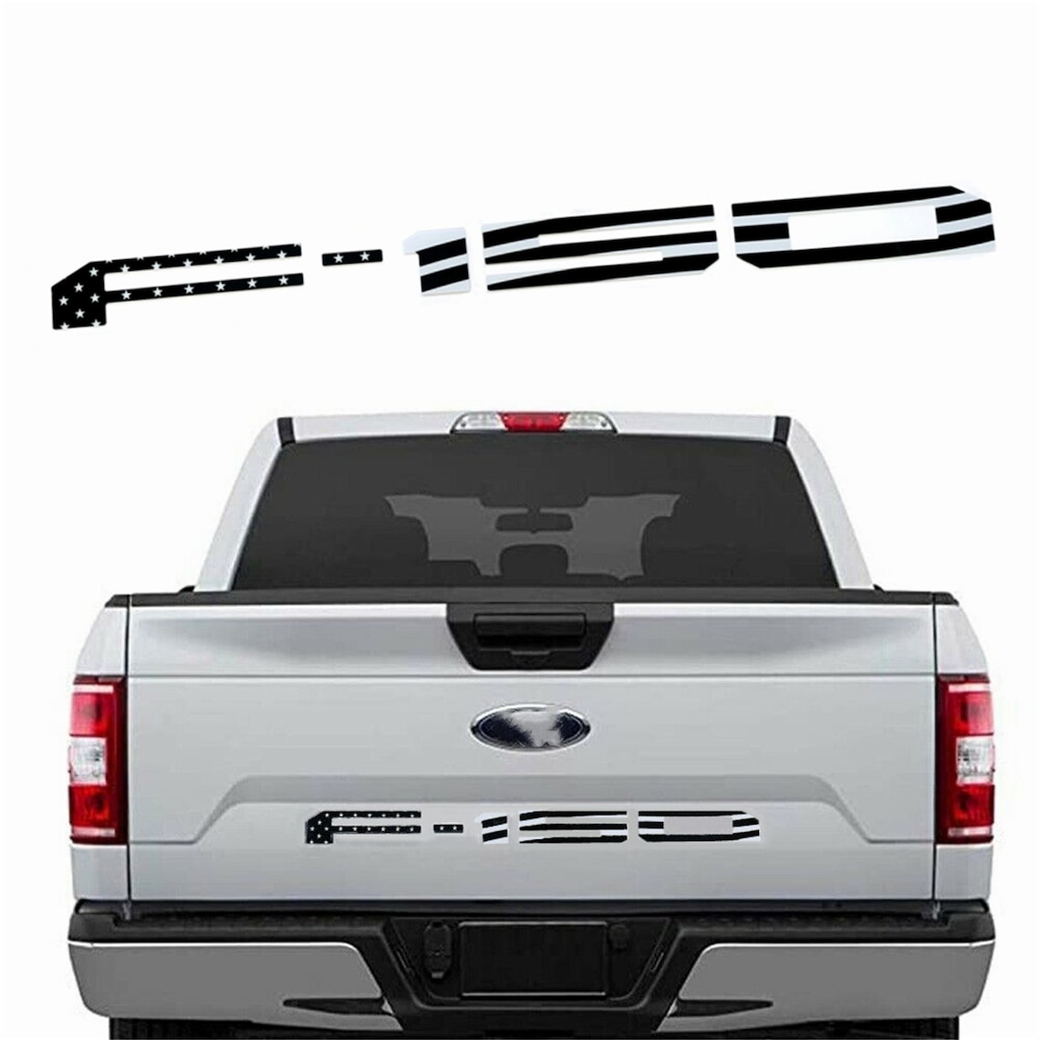 US Flag F150 TailGate Insert Emblem Letters Compatible For Etsy