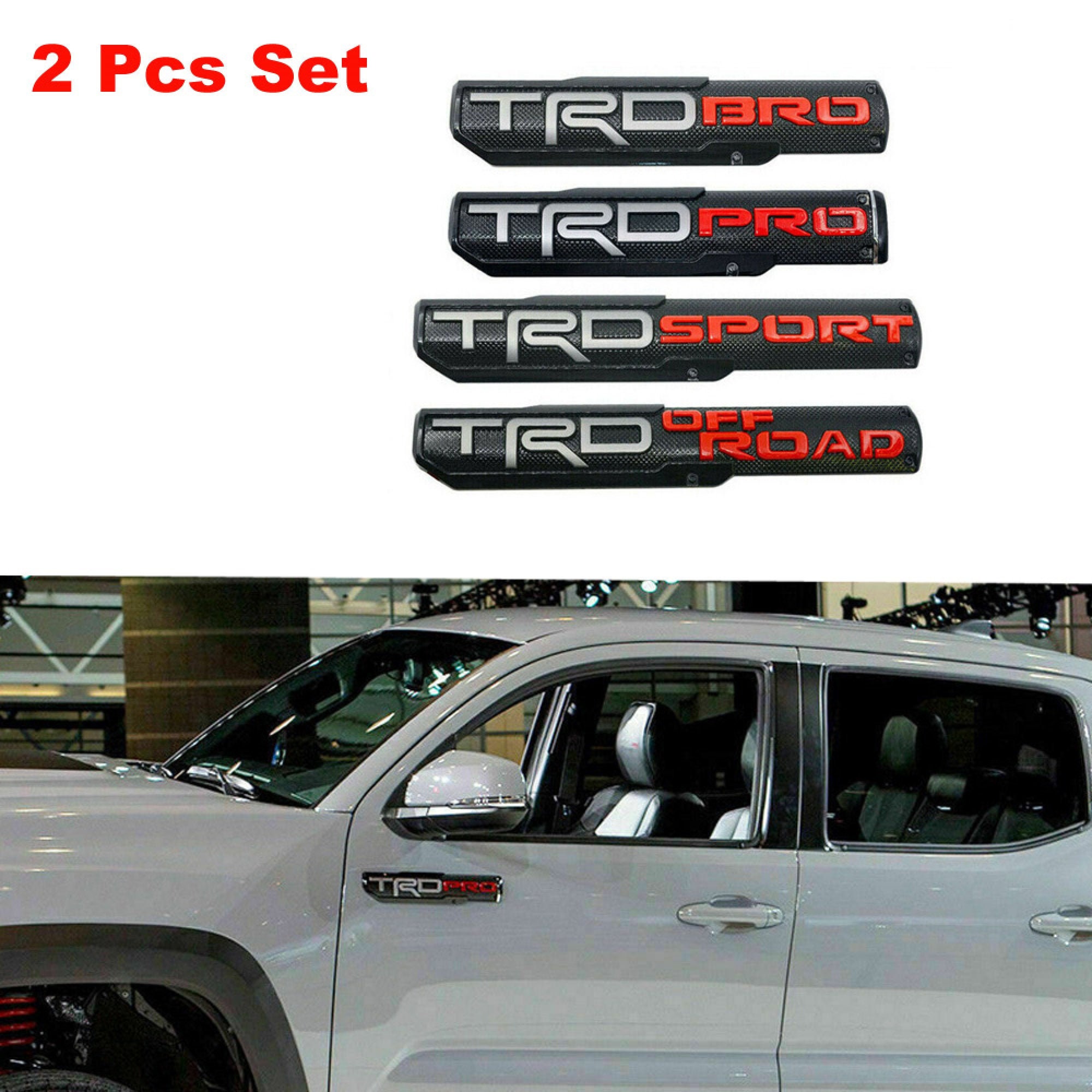 2pcs Trd Pro/Bro/SPORT/OFF ROAD Door Emblem Nameplate Badge Etsy