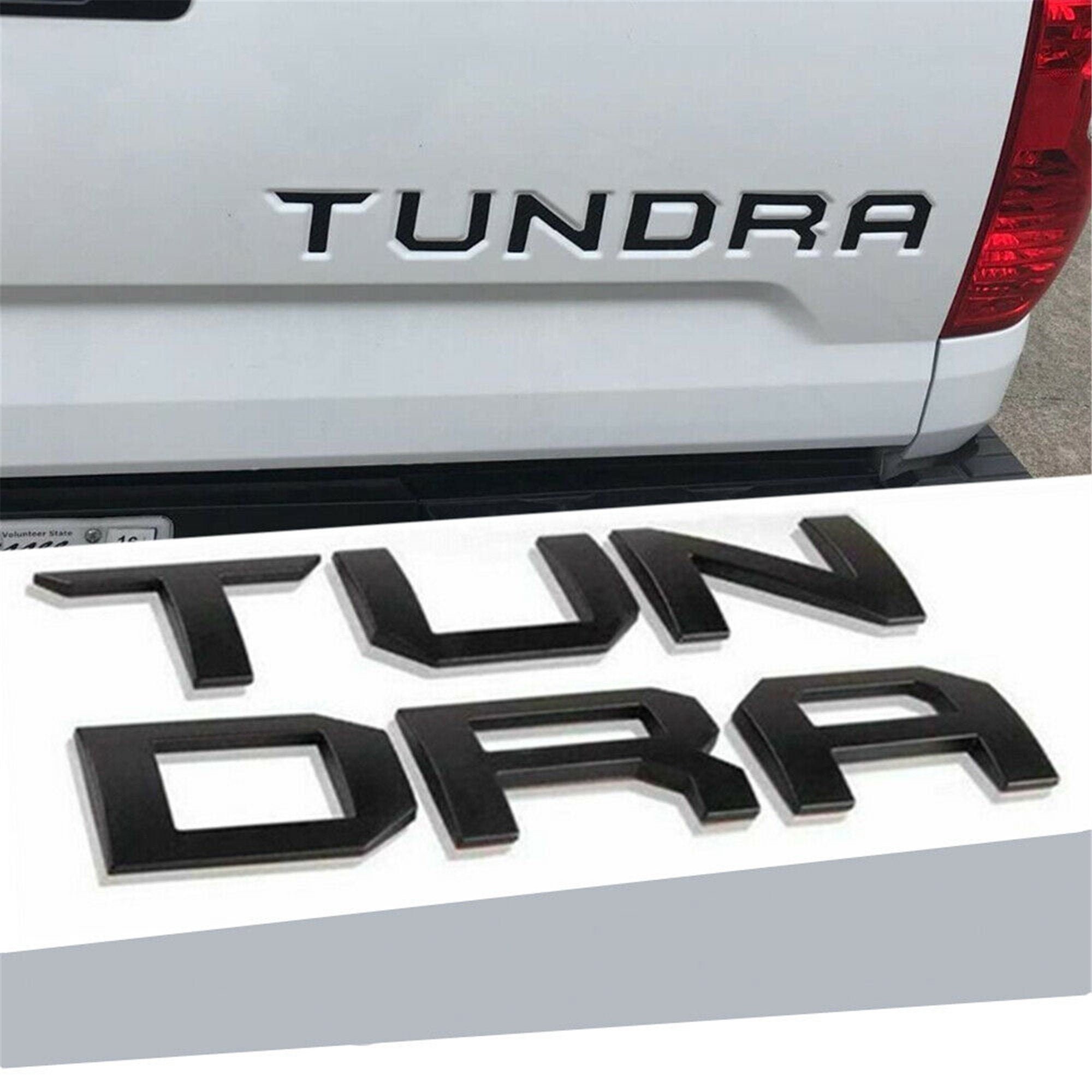 Tailgates & Liftgates For Ford Mustang Chrome 3D Raised Tailgate Letters For Toyota Tundra (2014-2020) - Self-Adhesive Rear Emblem Inserts F150 Accessories - Foto 11