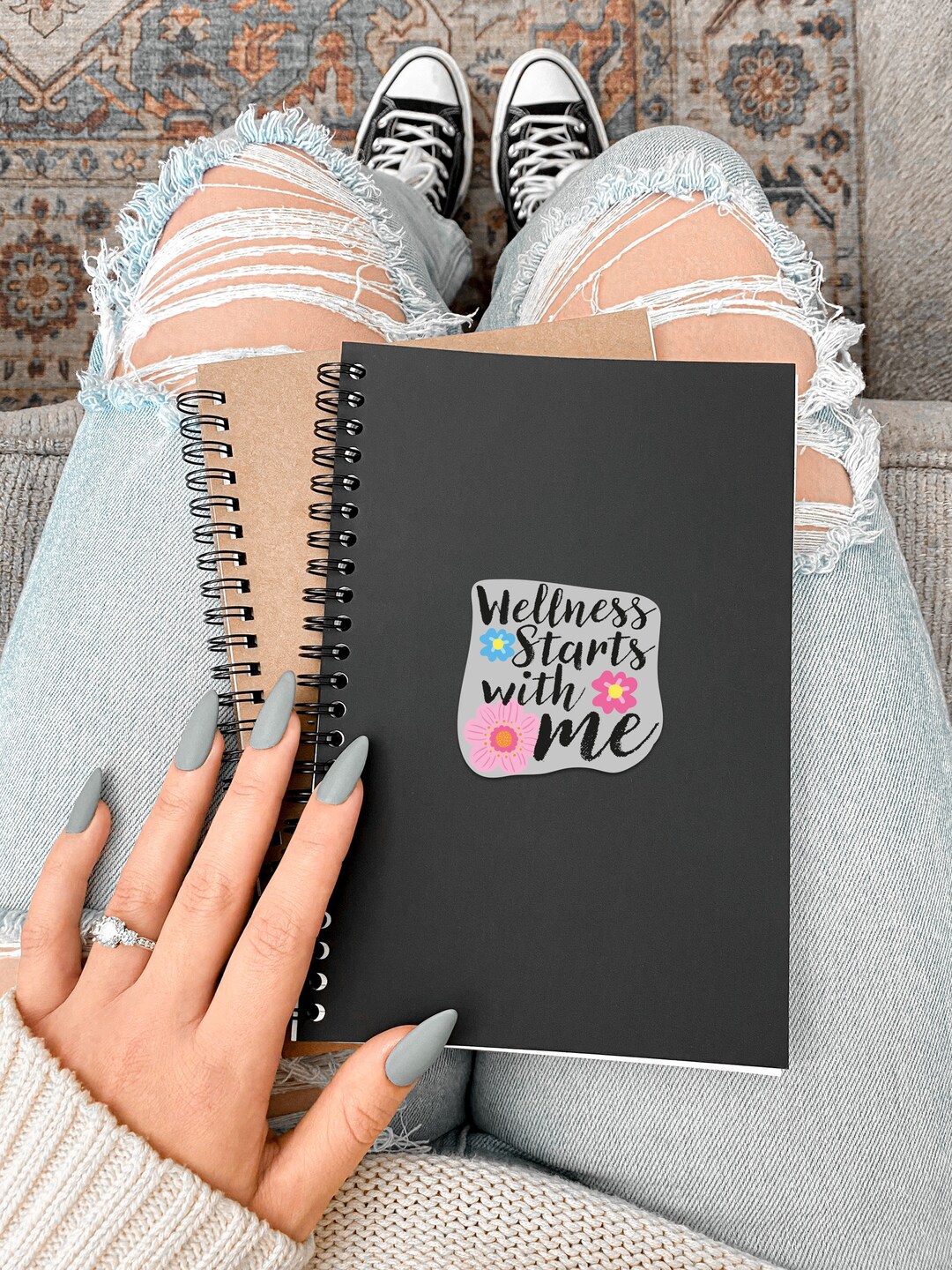 Printable Mental Health Stickers, Digital Download for Wellbeing, Png ...