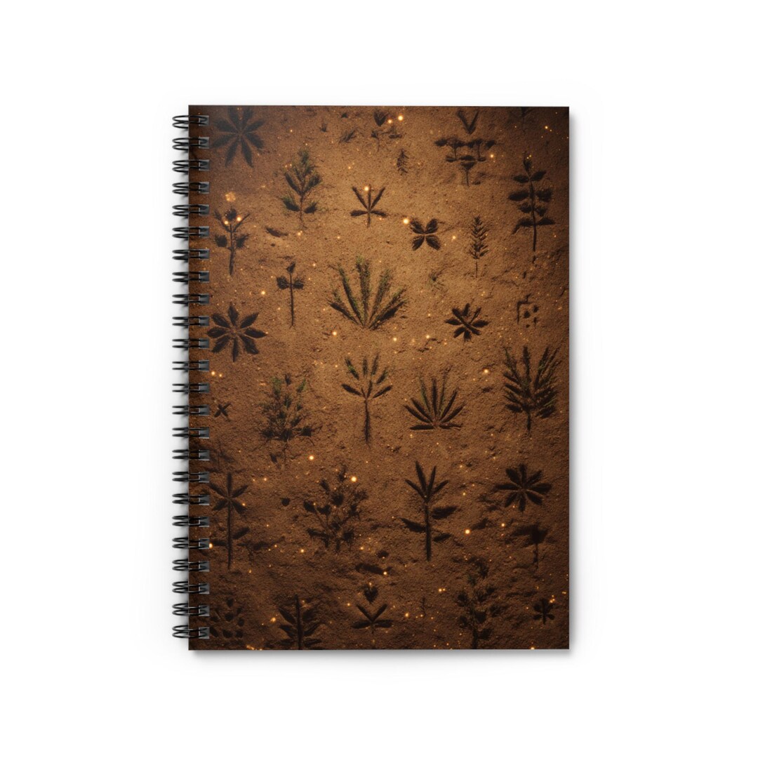 Botanical Pattern Spiral Notebook | Ruled Journal - Etsy