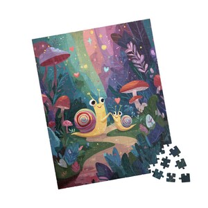Colorful Snail Family Puzzle, Fun Activity for Kids and  Adults, Great Gift for Family Nights, Relaxation and Home Decor, 110 1014 Pieces