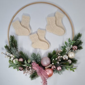 Baby Wollsocken / Handgestrickte Wollsocken / Neugeborene Socken / Frühchen Wollsocken / Reine Wollsocken / Geschenk zur Geburt