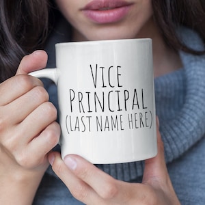 Vice Principal Custom Text Mug Assistant Principal Gifts For Principal Your Text Here School Staff Gifts Principal Squad Add Your Text