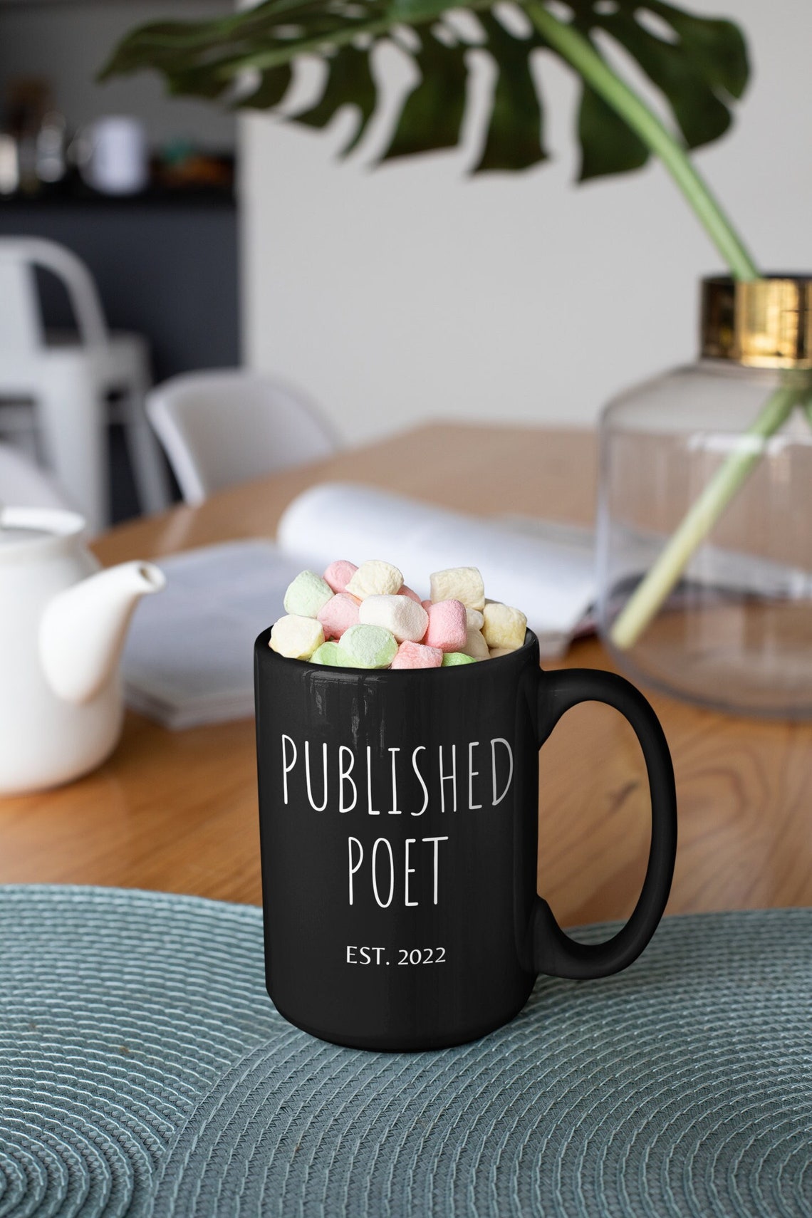 Personalized Poet Gifts Published Poet Custom Year Black image 1