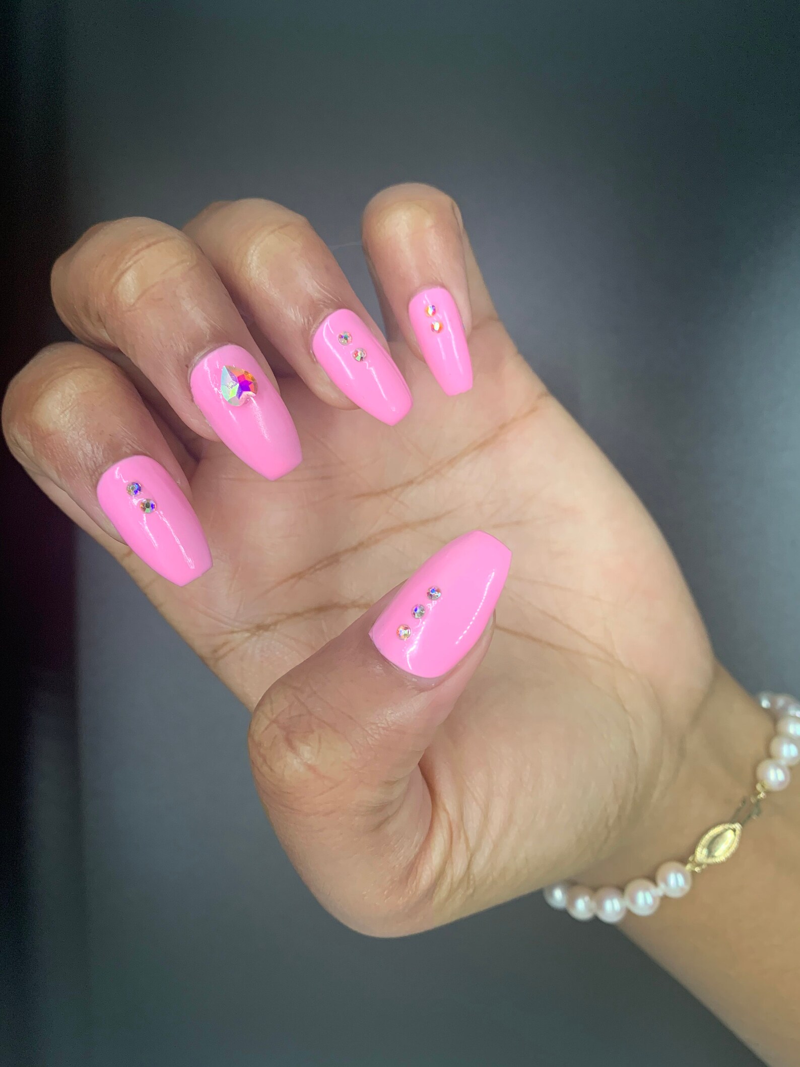 Pretty In Pink Pink Press on Nails Custom Handmade Nails | Etsy