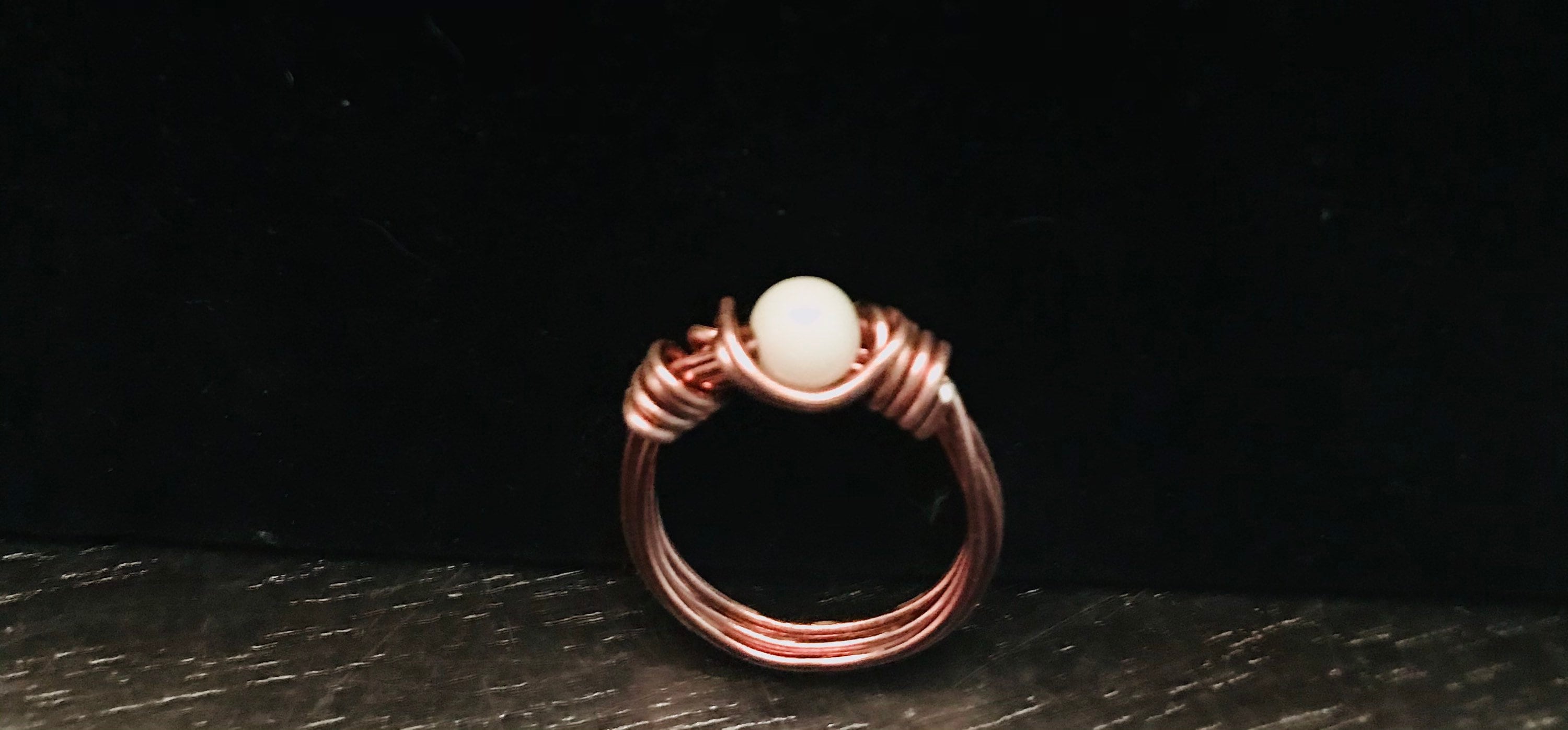 Wire Wrapped Bead Rings Etsy
