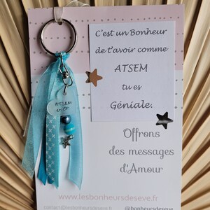 ATSEM/Personalized gift for ATSEM/End of year gift/Thank you AVS/Personalized accessory for AESH/School gift/Thank you school.