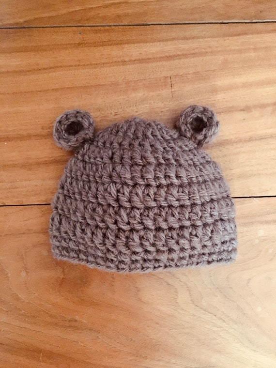 Bonnet Au Crochet En Laine Fait Main Ton Chocolat Tricot Ours Etsy Bonnet Au Crochet En Laine Fait Main Ton Chocolat Tricot Ours Etsy