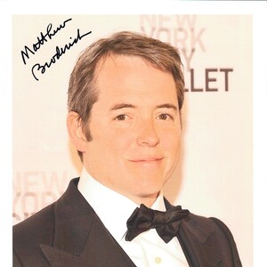 Matthew Broderick Original Hand Signed Autographed 8.5x11 matte photo with Full Signing Details
