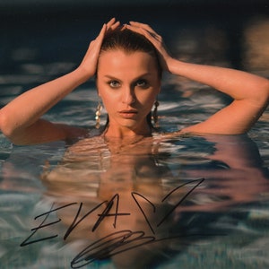 Eva Ivanova Authentic Original Hand Signed Autographed 8x10 photo with a Certificate of Authenticity CoA Card and Numbered Hologram Sticker