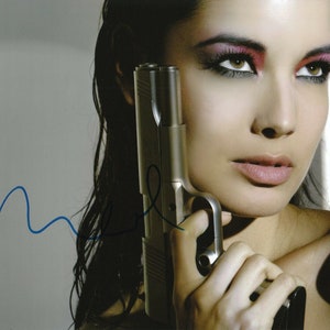 Berenice Marlohe &#39;Skyfall&#39; Authentic Original Hand Signed Autographed 8x10 photo with a Certificate of Authenticity CoA Card Bond Girl 007