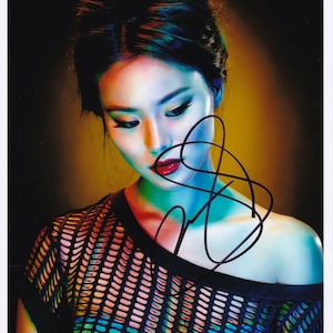 Jamie Chung Authentic Original Hand Signed Autographed 8x10 photo with a Certificate of Authenticity CoA Card and Numbered Hologram Sticker