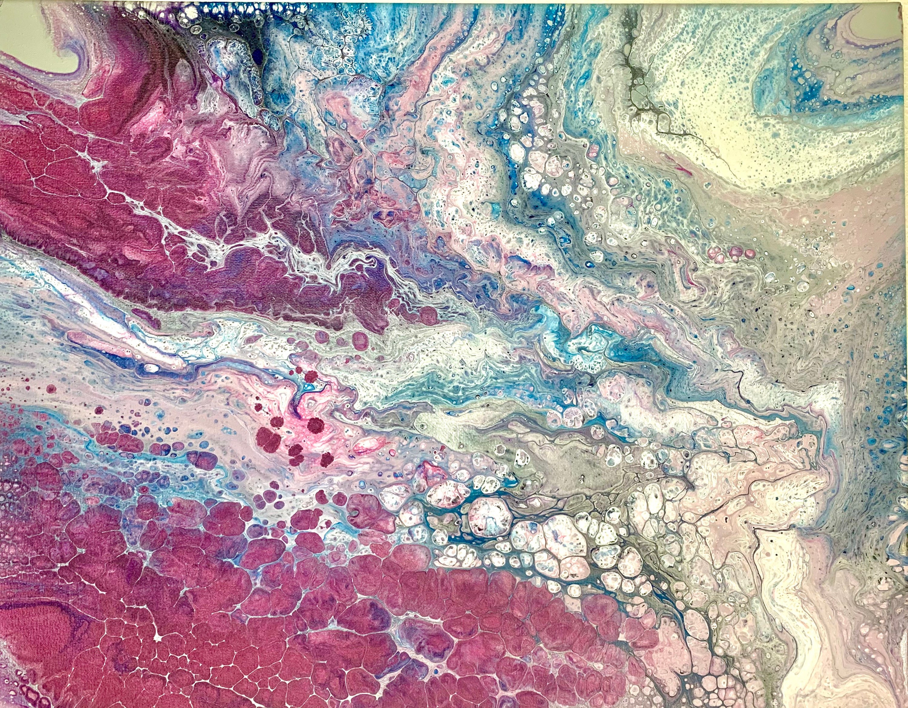 Original Abstract Fluid Art Painting 16x20 Etsy