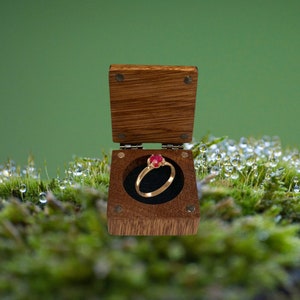 Customizable wooden ring box from overseas