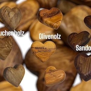Handvleier van olijfhout, beukenhout, kers, duindoorn gepersonaliseerd