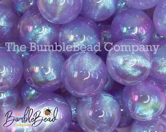 20mm Purple Opalescence  Chunky acrylic Bubblegum Bead, Resin Beads in Bulk, 20mm Beads, 20mm Swirled Bubble Gum Beads
