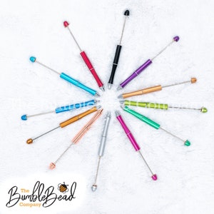 DIY Beadable Pens - Metal, Beadable Pens, Chunky Bead Pens, Add A bead metal pen