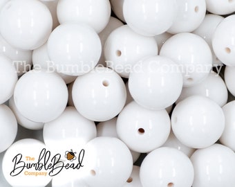 12 Beads - 8mm Cream White Shiny Pearl Glass Beads, Small Glass Beads,  Small Gumball Beads, Small White Pearl Beads, Round Glass Beads