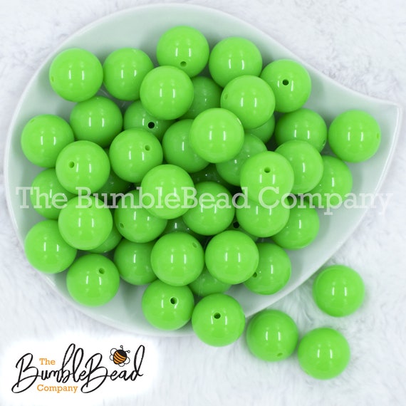 aqua jelly 20mm wholesale bubblegum beads – Bubblegum Beads AZ
