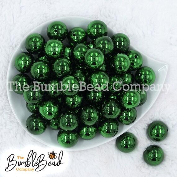 Bead, acrylic, green, 20mm faceted round. Sold per 100-gram pkg,  approximately 20 beads. - Fire Mountain Gems and Beads