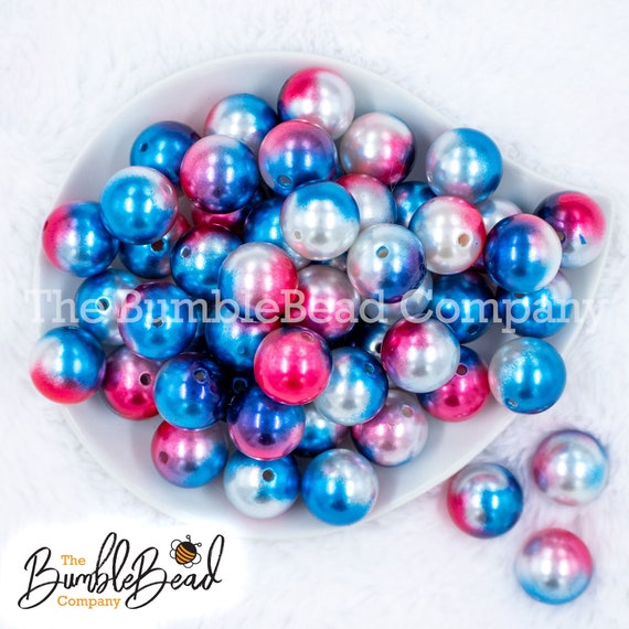 20MM Punch Pink Solid Chunky Bubblegum Beads, Acrylic Gumball
