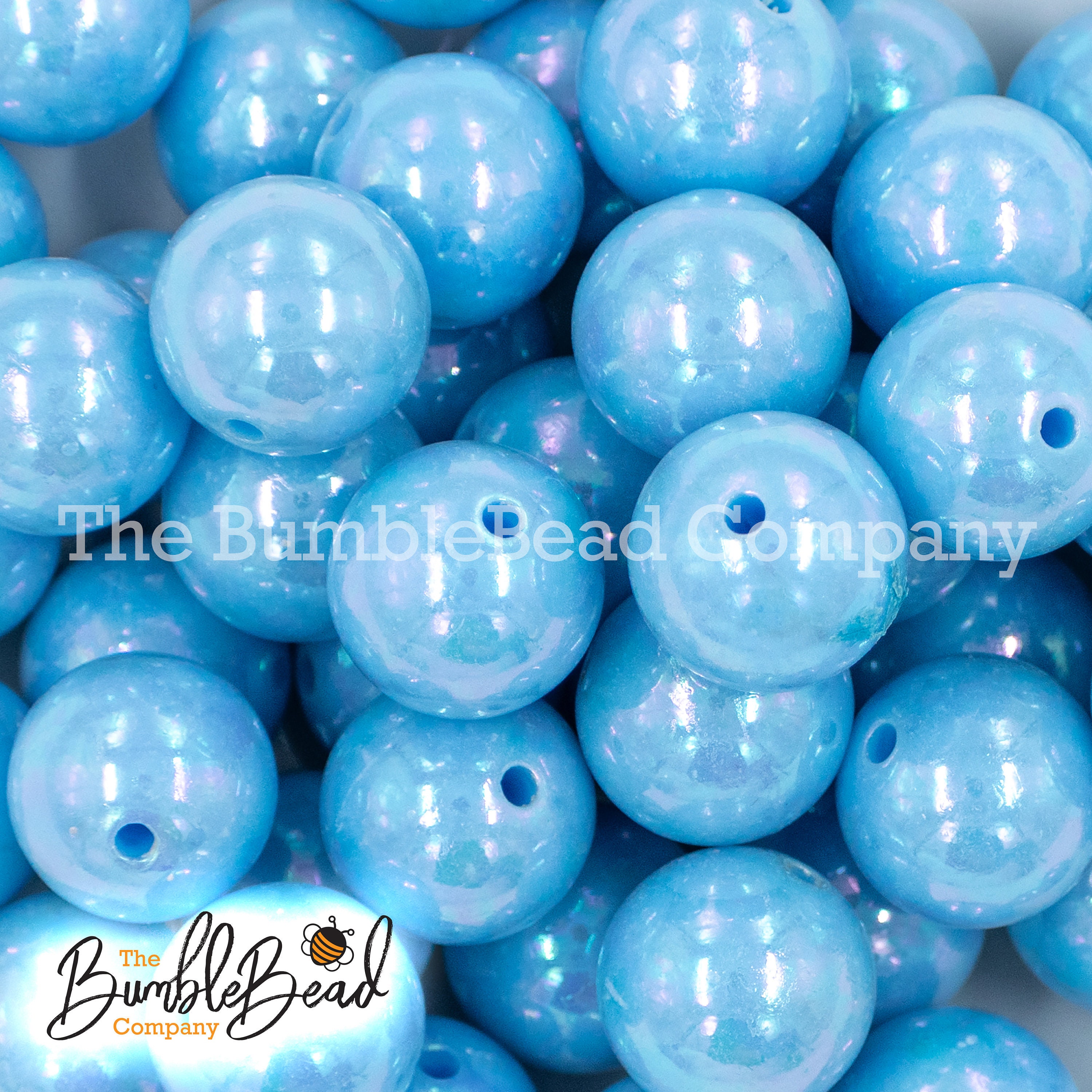 Cathay Blue JTMG-22 Chunky Glass Beads