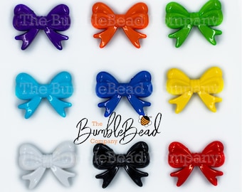 Acrylic Bows Pendants for chunky bubblegum bead creations - 46mm [2 per order]