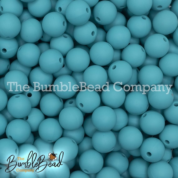 12mm Turquoise Silicone Beads, Silicone Beads in Bulk, 12mm silicone  bubblegum Beads, Chunky Beads