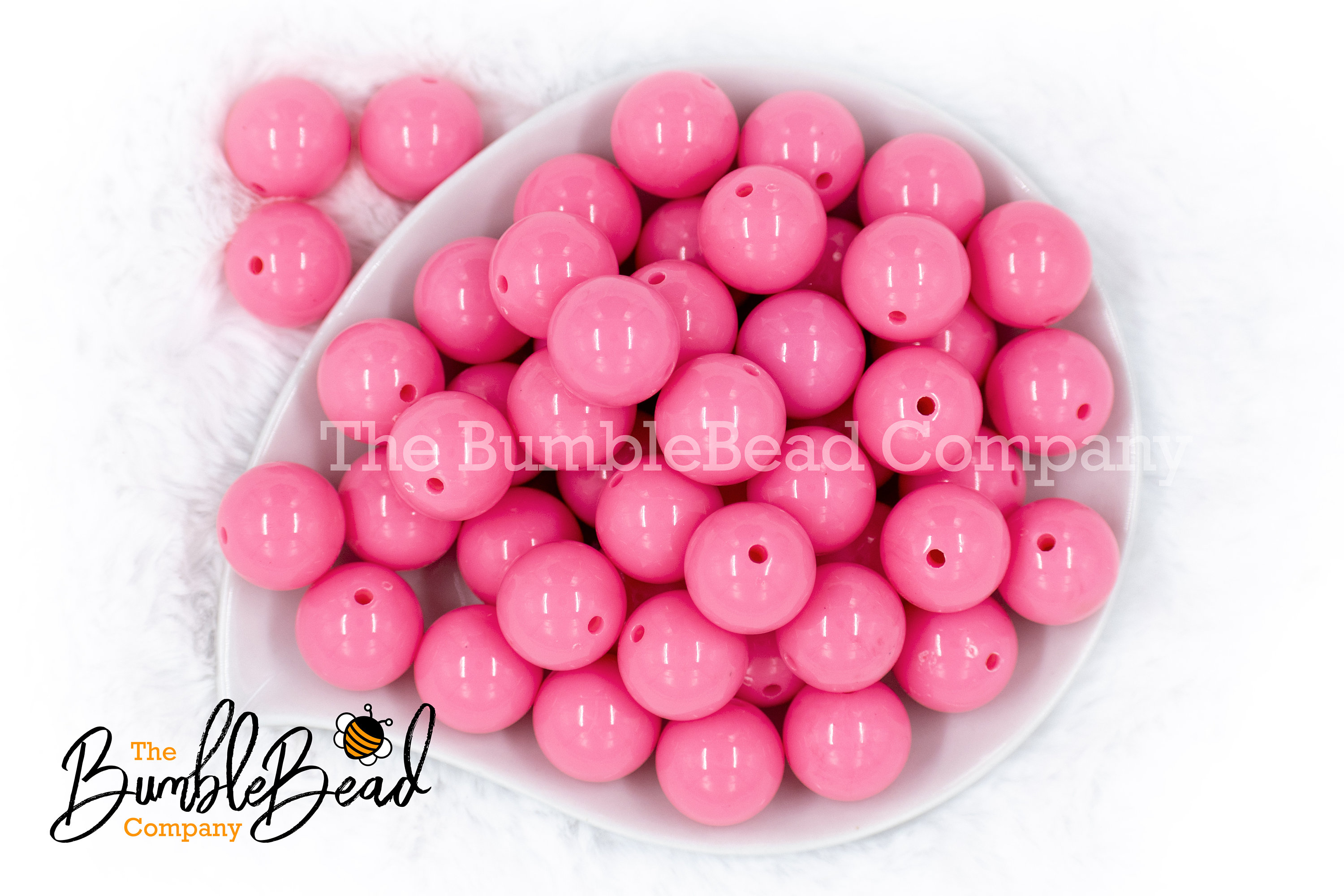 BUZZING BEES Bubblegum Beads 20mm Chunky Acrylic Bubble Gum 